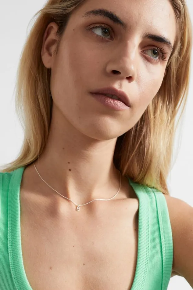 Jewellery Woman Seed Heritage Silver Initial Necklace H