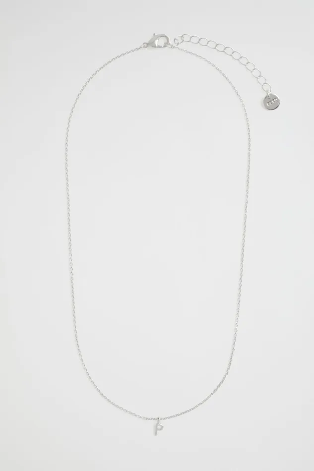 Jewellery Woman Seed Heritage Silver Initial Necklace P