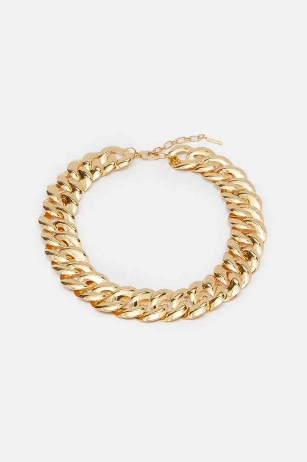 Jewellery Women Karen Millen Chunky Chain Statement Necklace Gold
