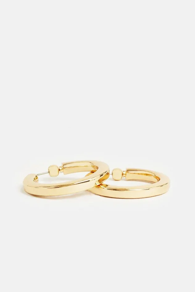 Jewellery Women Karen Millen Chunky Hoops Gold