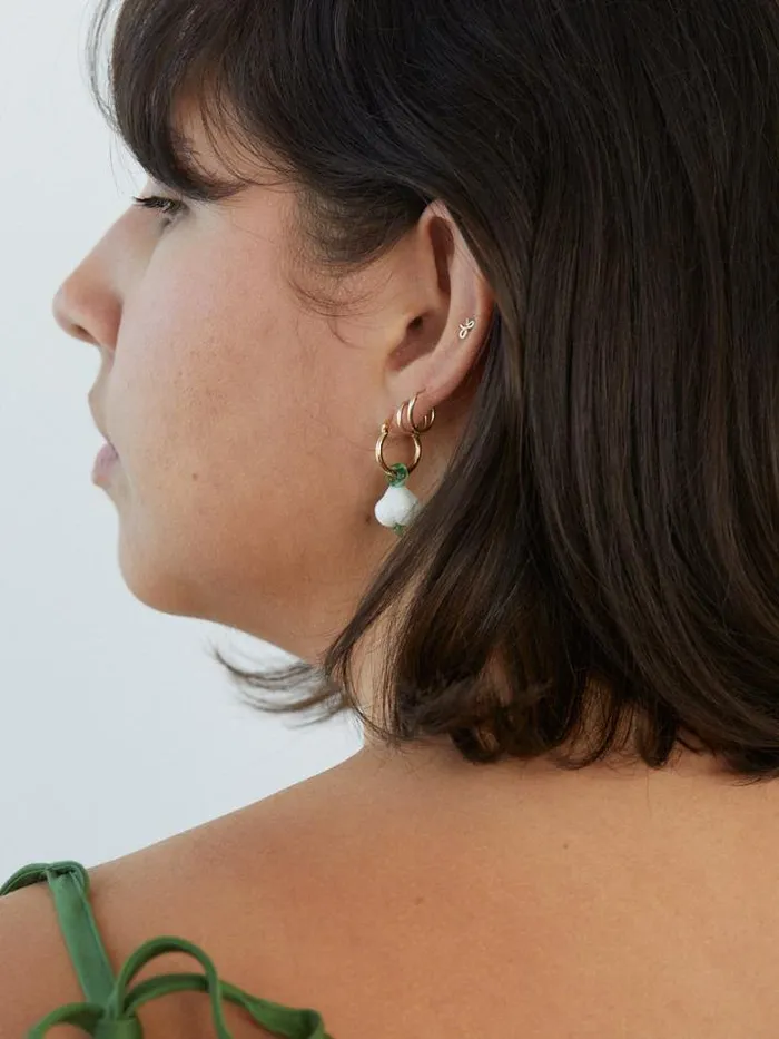 Jewelry Shop Lisa Says Gah Garlic Hoops