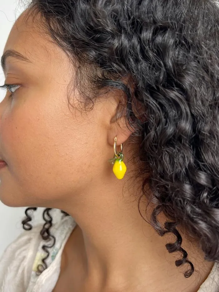 Jewelry Shop Lisa Says Gah Limoncello Hoops