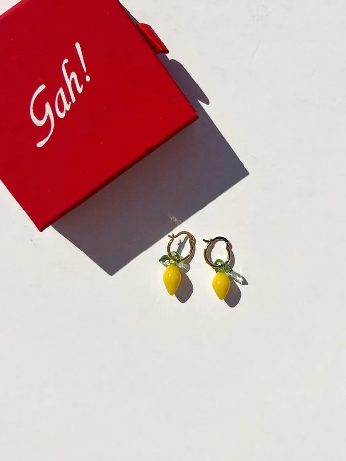 Jewelry Shop Lisa Says Gah Limoncello Hoops