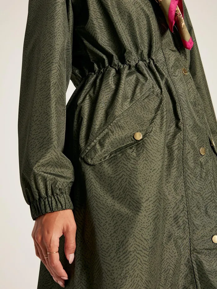 Joules Coats and Jackets Green Packable Waterproof Raincoat With Hood 8211 Women