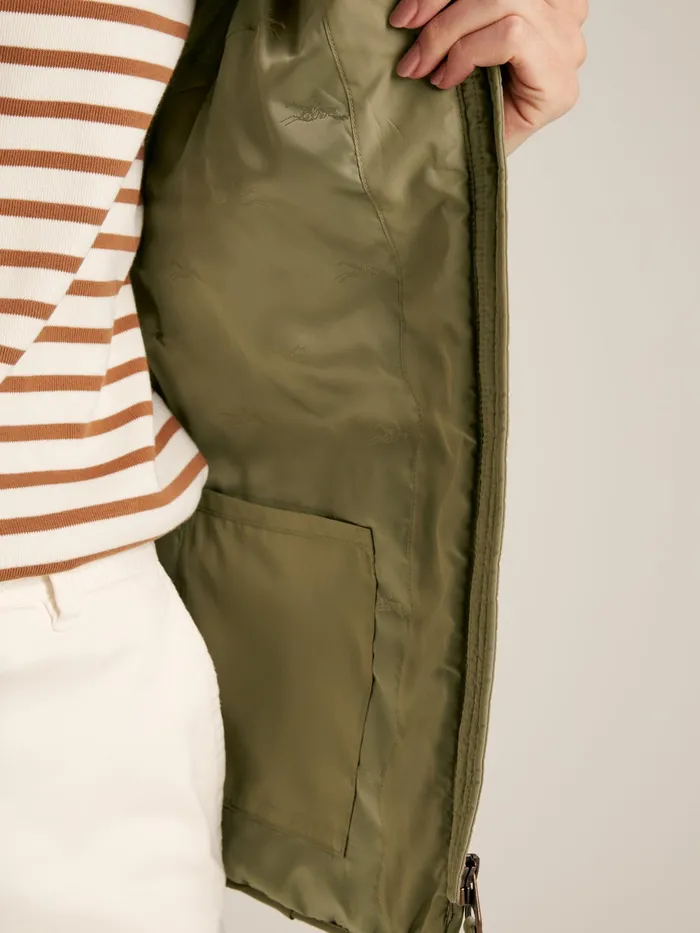 Joules Coats and Jackets Green Showerproof Diamond Quilted Gilet 8211 Women