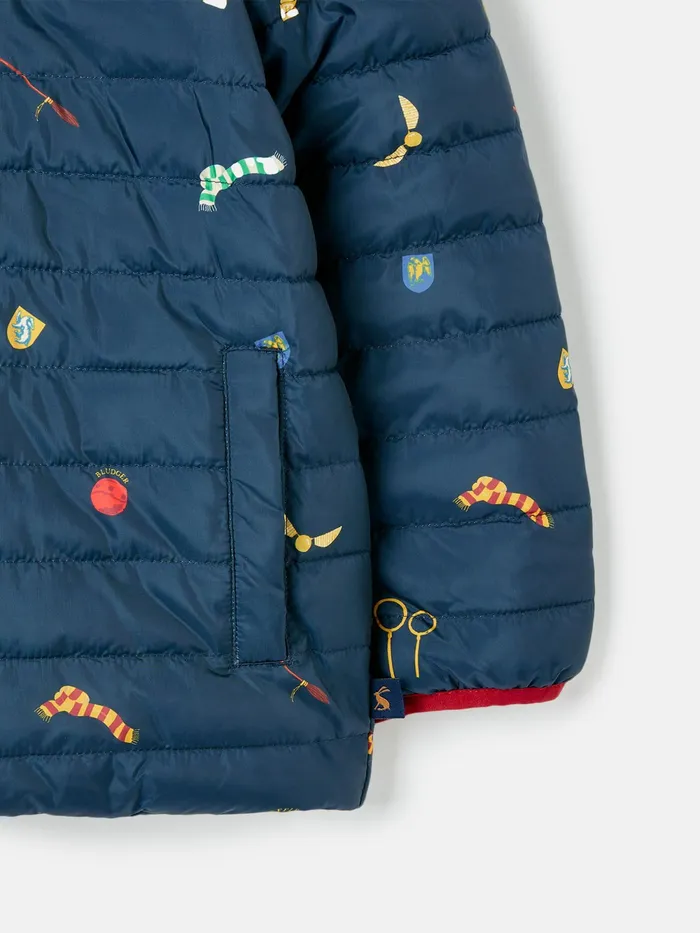 Joules Coats and Jackets Navy Blue Showerproof Reversible Coat 8211 GirlsBoys