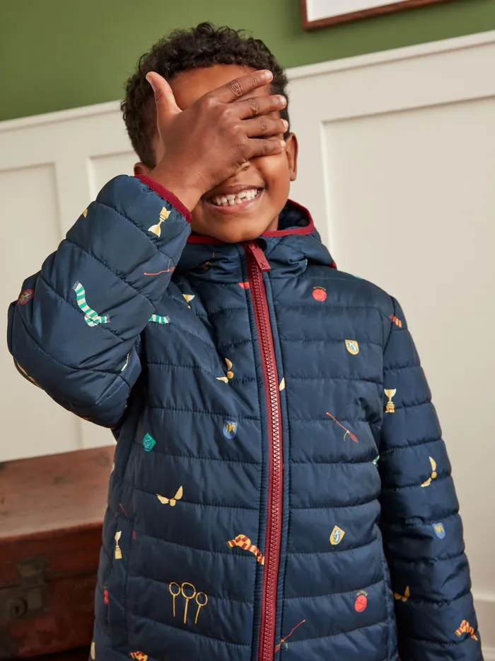 Joules Coats and Jackets Navy Blue Showerproof Reversible Coat 8211 GirlsBoys
