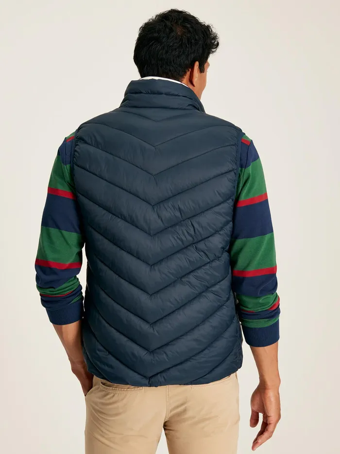 Joules Coats and Jackets Navy Showerproof Padded Gilet 8211 Men