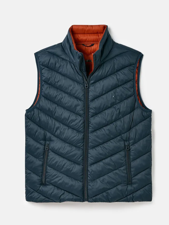 Joules Coats and Jackets Navy Showerproof Padded Gilet 8211 Men