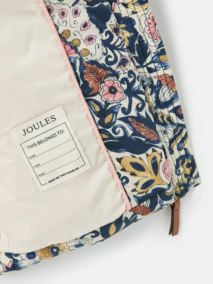 Joules Coats and Jackets Paisley Print Padded Gilet 8211 Girls