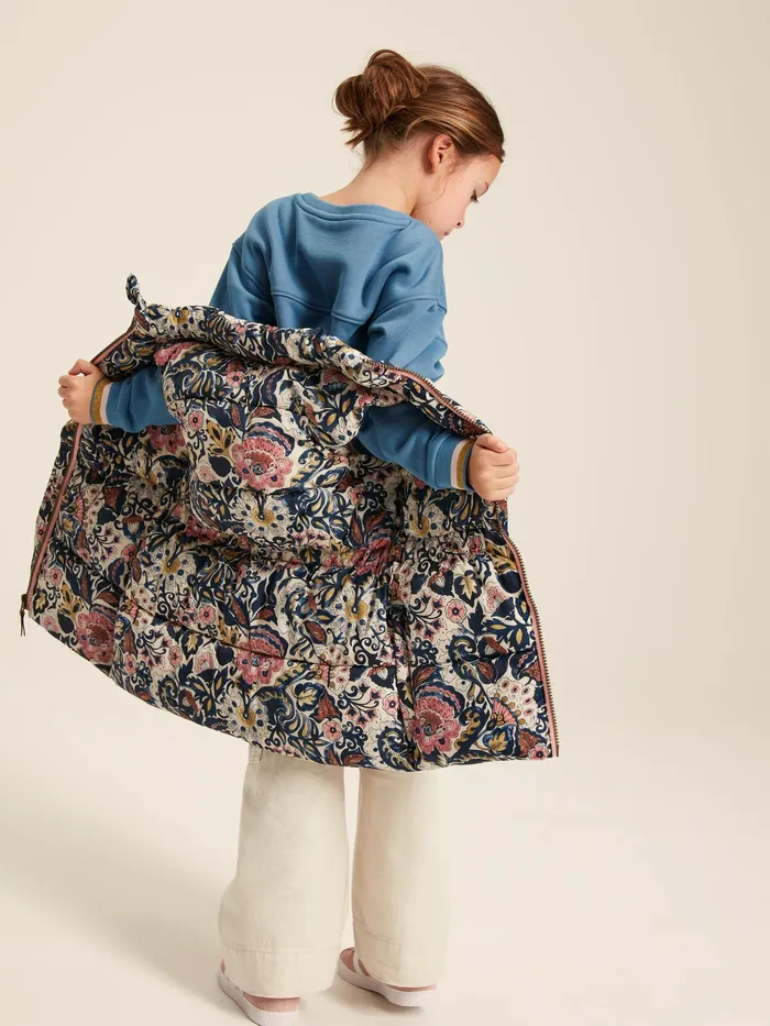 Joules Coats and Jackets Paisley Print Padded Gilet 8211 Girls