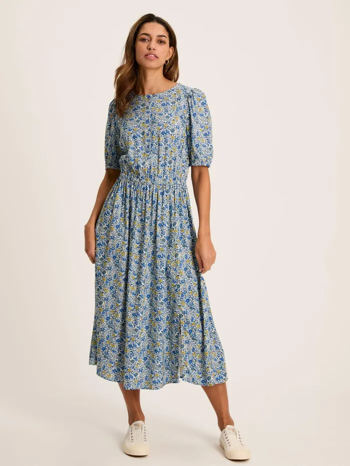 Joules Dresses Blue Button Down Midi Dress 8211 Women