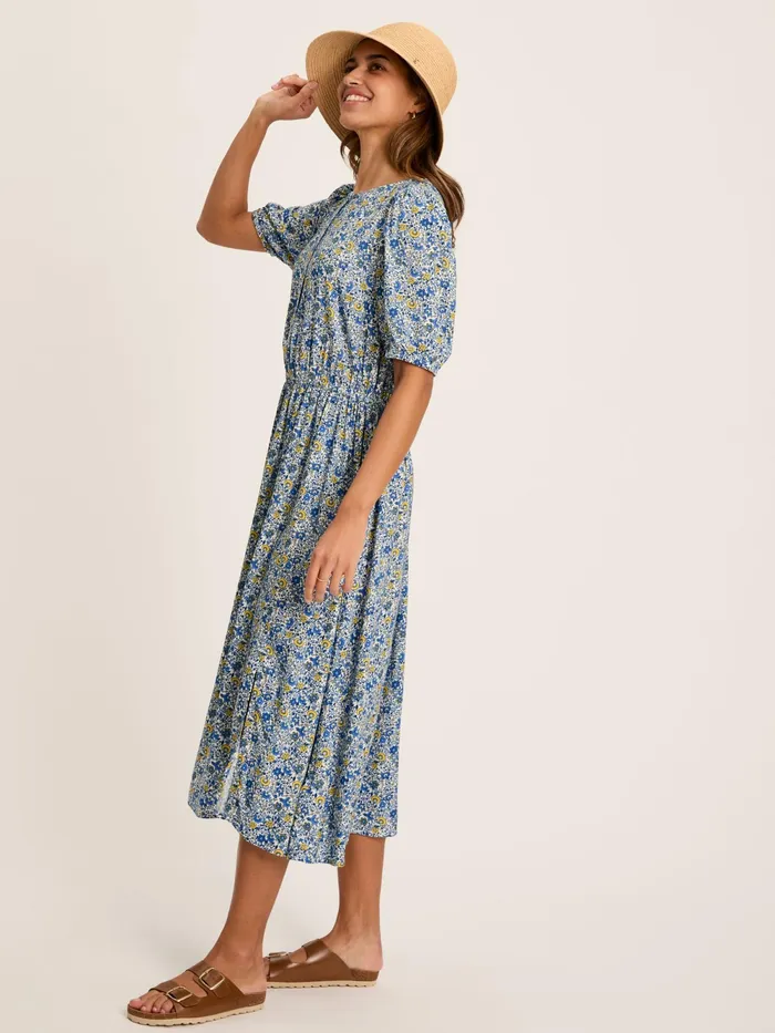 Joules Dresses Blue Button Down Midi Dress 8211 Women