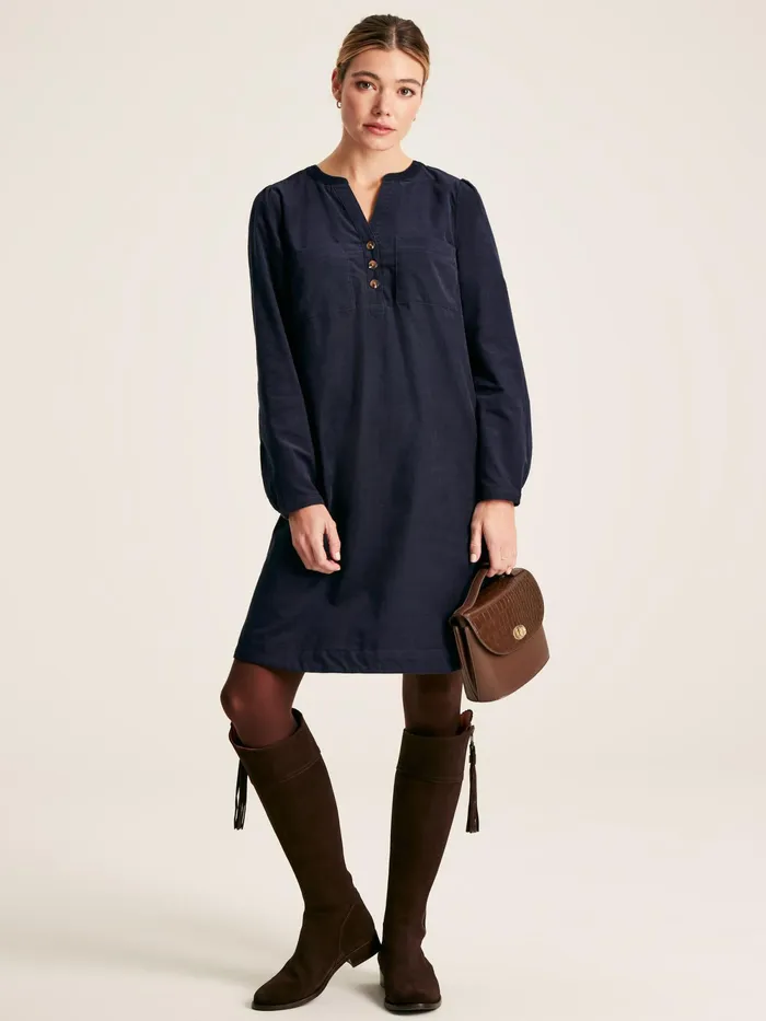 Joules Dresses Navy Corduroy Dress 8211 Women