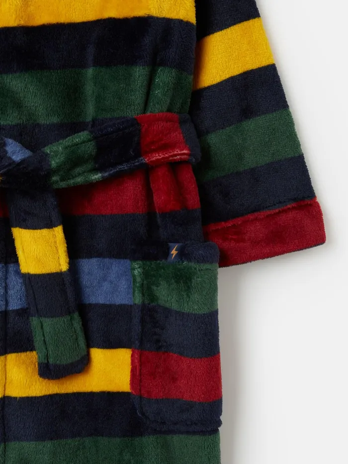 Joules Nightwear Navy Harry Potter Fleece Dressing Gown 8211 Boys