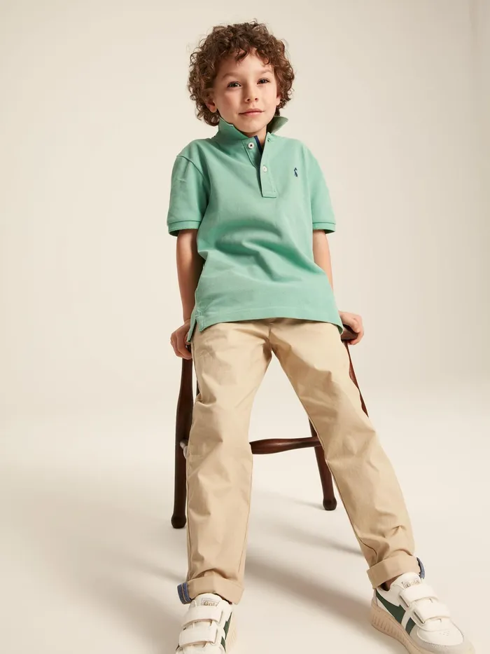 Joules Polo Shirts Green Pique Cotton Polo Shirt 8211 Boys