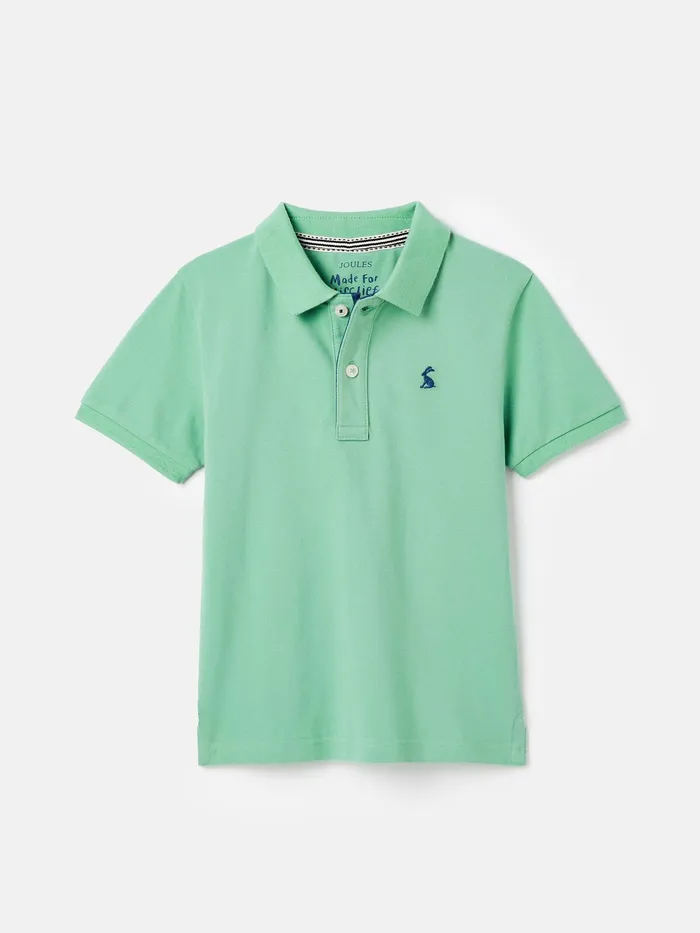 Joules Polo Shirts Green Pique Cotton Polo Shirt 8211 Boys