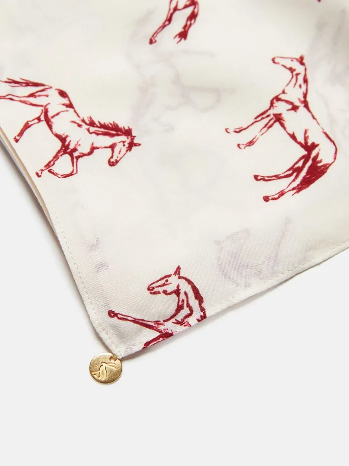 Joules Scarves Red Printed Scarf 8211 Women
