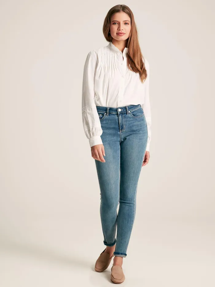 Joules Shirts and Blouses Chalk White Pleated Blouse 8211 Women