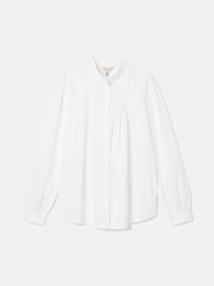 Joules Shirts and Blouses Chalk White Pleated Blouse 8211 Women