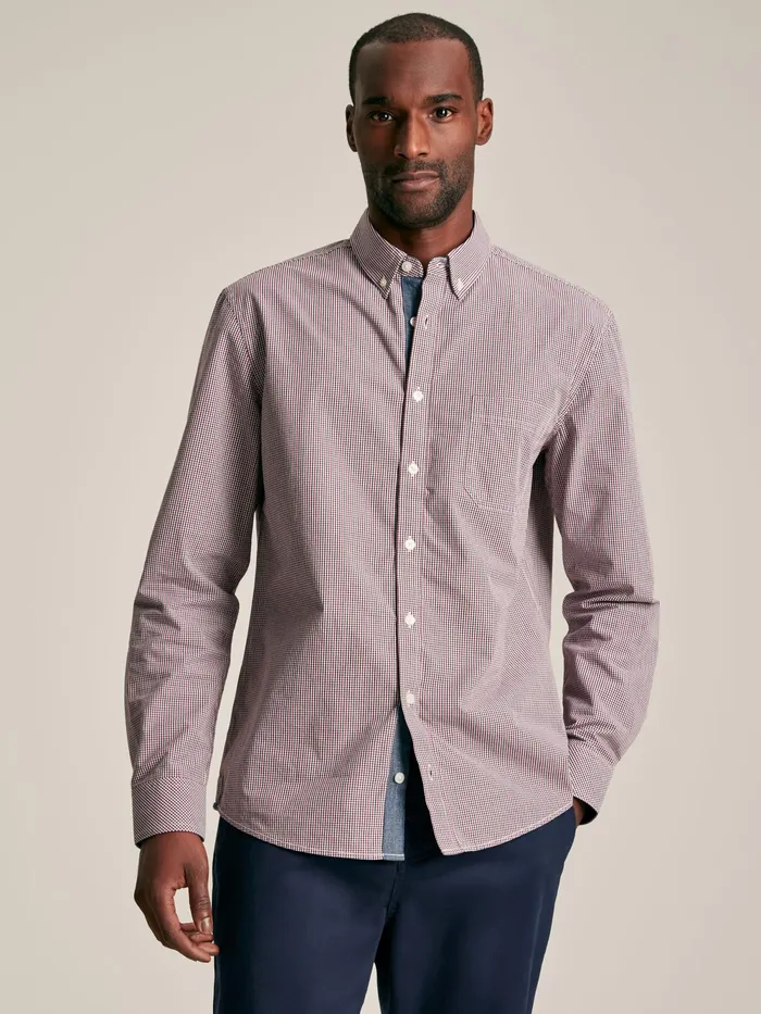 Joules Shirts Red Gingham Cotton Poplin Shirt 8211 Men