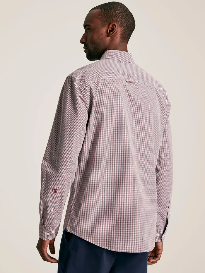 Joules Shirts Red Gingham Cotton Poplin Shirt 8211 Men
