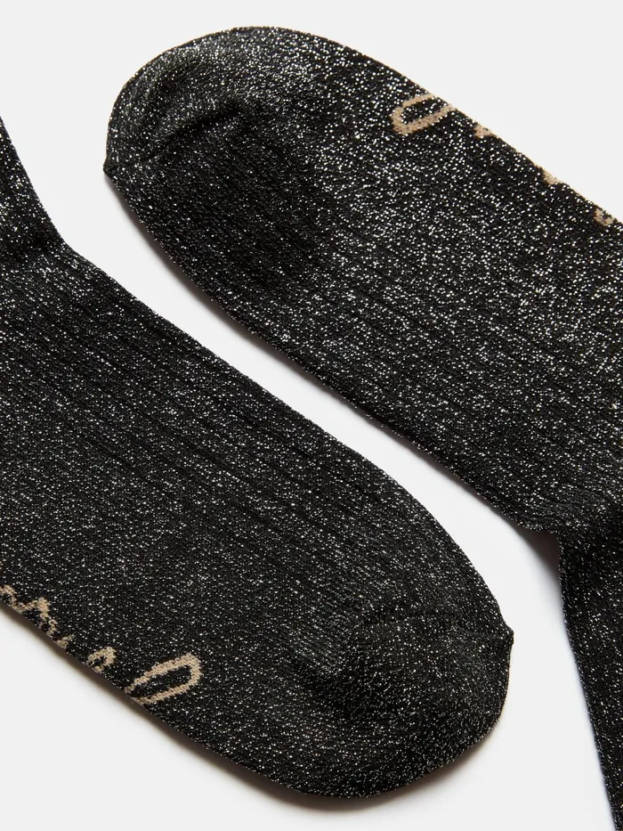 Joules Socks and Tights Black Glitter Ankle Socks 8211 Women