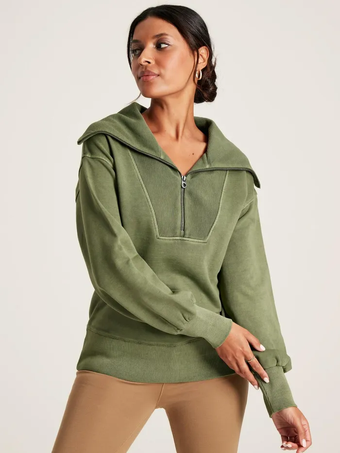 Joules Sweatshirts and Hoodies Green Pullover Sweatshirt 8211 Women