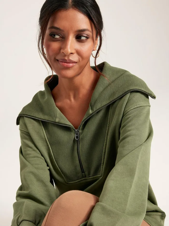 Joules Sweatshirts and Hoodies Green Pullover Sweatshirt 8211 Women