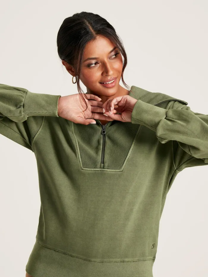 Joules Sweatshirts and Hoodies Green Pullover Sweatshirt 8211 Women