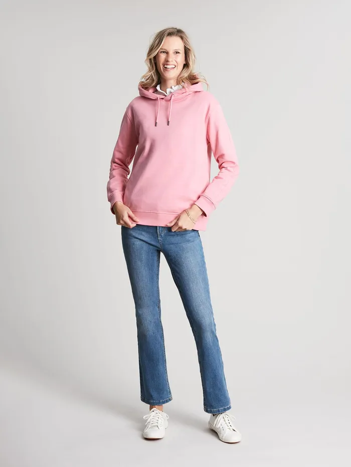 Joules Sweatshirts and Hoodies Pink Relaxed Hoodie 8211 Women