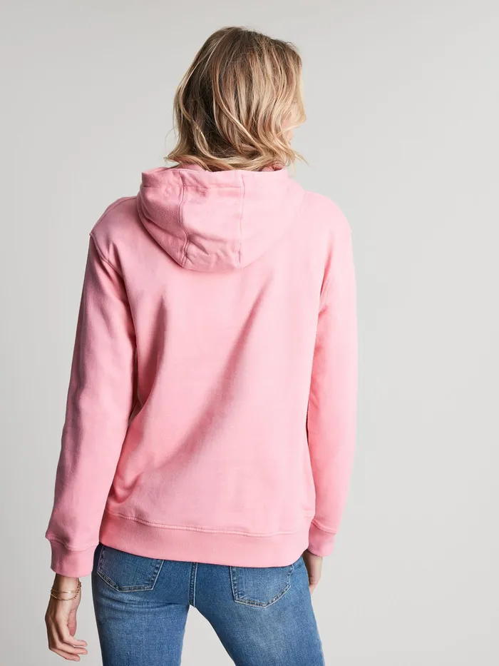 Joules Sweatshirts and Hoodies Pink Relaxed Hoodie 8211 Women