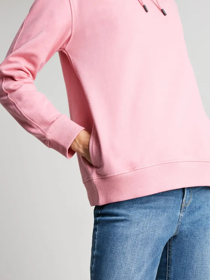 Joules Sweatshirts and Hoodies Pink Relaxed Hoodie 8211 Women
