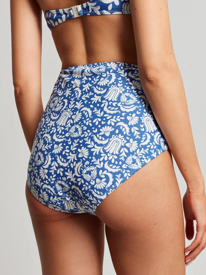 Joules Swimwear and Beachwear Blue Mosaic Bikini Bottoms 8211 Women