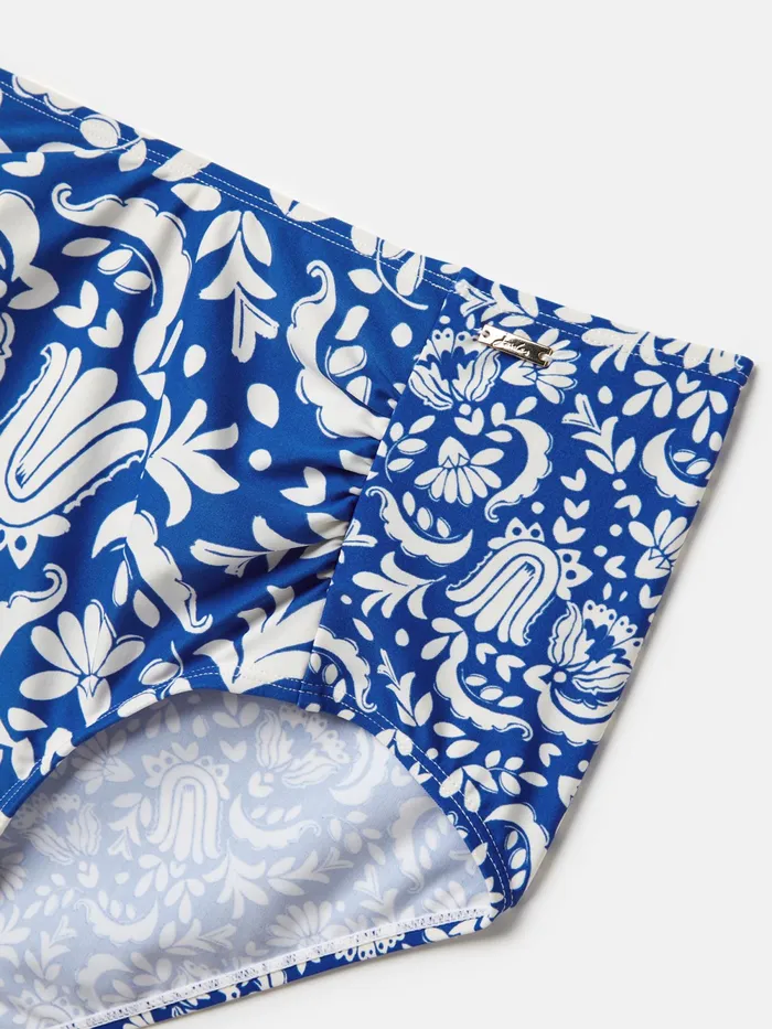 Joules Swimwear and Beachwear Blue Mosaic Bikini Bottoms 8211 Women