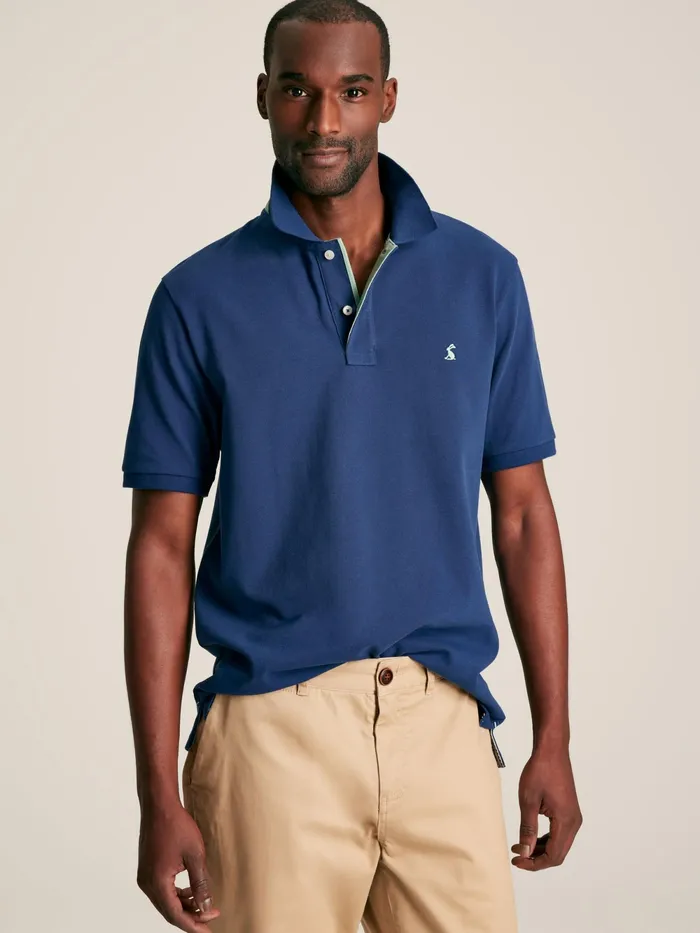 Joules Tops and Tshirts Blue Cotton Polo Shirt 8211 Men