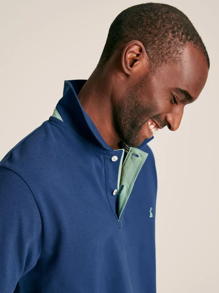 Joules Tops and Tshirts Blue Cotton Polo Shirt 8211 Men