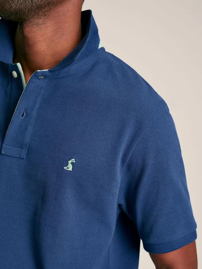 Joules Tops and Tshirts Blue Cotton Polo Shirt 8211 Men