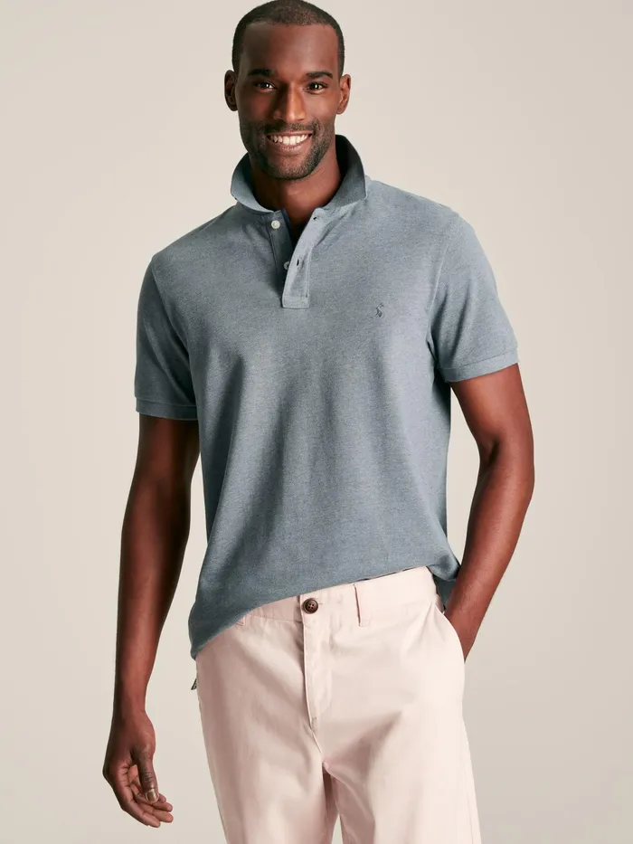 Joules Tops and Tshirts Grey Cotton Polo Shirt 8211 Men
