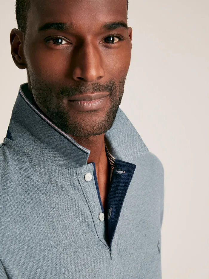 Joules Tops and Tshirts Grey Cotton Polo Shirt 8211 Men