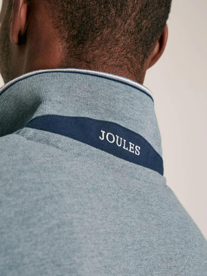 Joules Tops and Tshirts Grey Cotton Polo Shirt 8211 Men