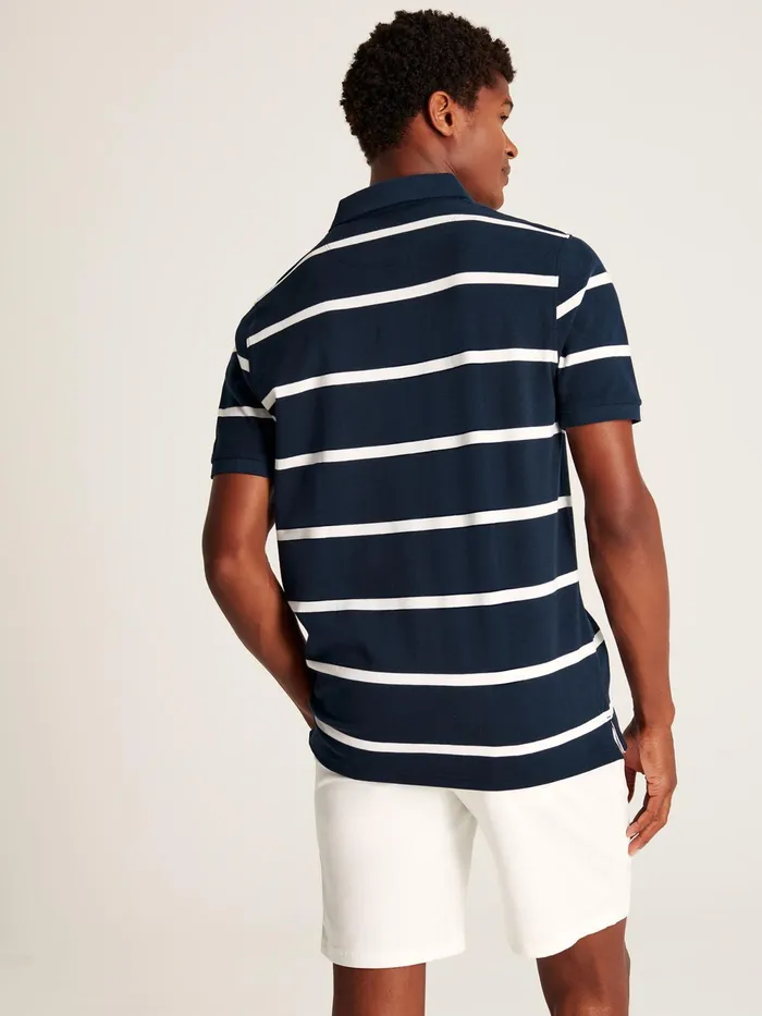 Joules Tops and Tshirts NavyWhite Classic Fit Striped Polo Shirt 8211 Men
