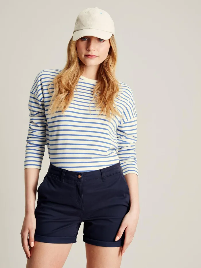 Joules Tops Blue Drop Shoulder Long Sleeve Top 8211 Women