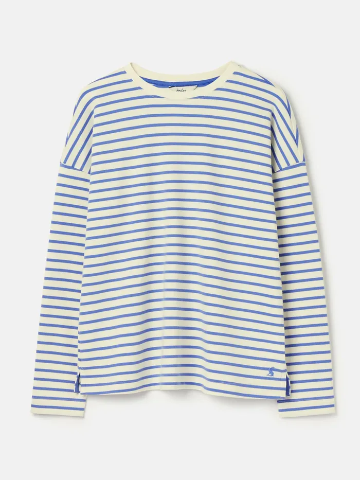 Joules Tops Blue Drop Shoulder Long Sleeve Top 8211 Women