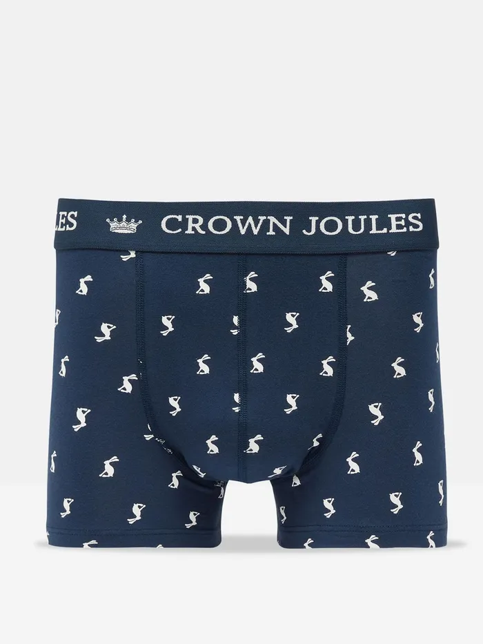 Joules Underwear Navy Hare Cotton Boxer Briefs 2 Pack 8211 Men