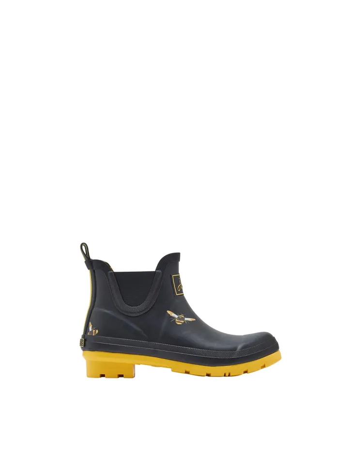 Joules Wellies Black Wellibob Short Height Printed Wellies 8211 Women