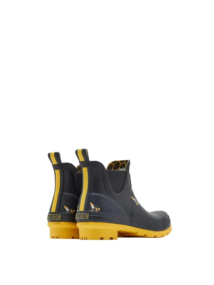 Joules Wellies Black Wellibob Short Height Printed Wellies 8211 Women
