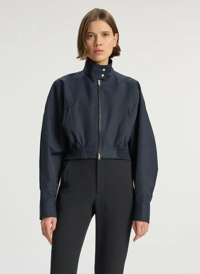 Jumpsuits Women ALC Elliott Cropped Bomber Jacket Navy