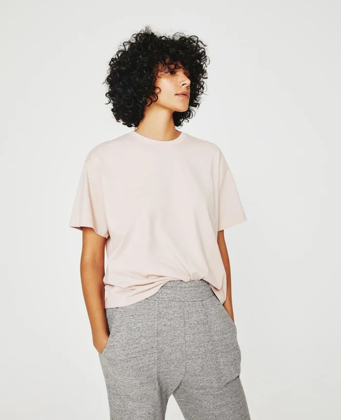 Karter ExBoyfriend Vintage Pink Women AG Jeans Tees and Tanks