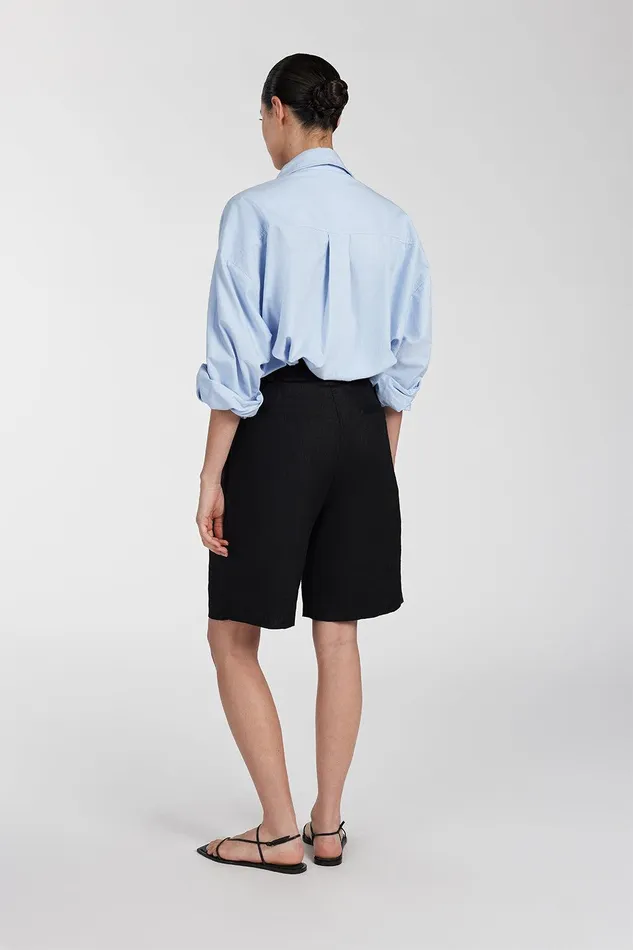 KAYLA BLACK LINEN BERMUDA SHORT Women DISSH Shorts